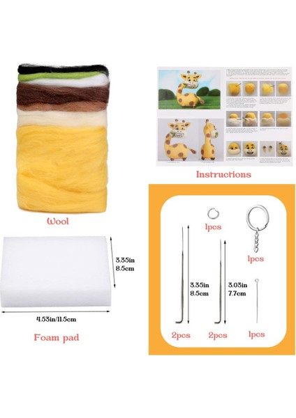 Yeni Başlayanlar Için Zürafa Iğne Keçeleme Kitleriiğne Keçeleme Kiti (Yurt Dışından) fiyatları