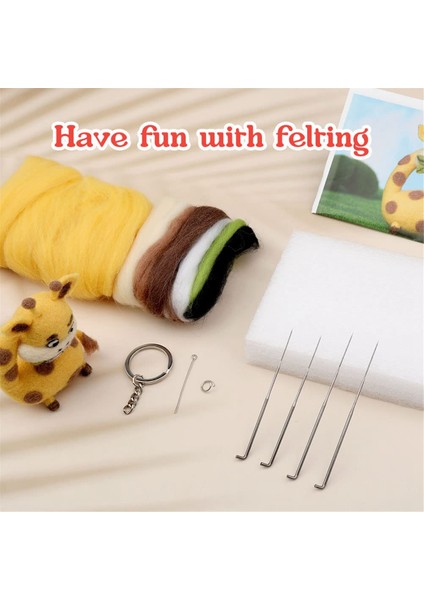 Yeni Başlayanlar Için Zürafa Iğne Keçeleme Kitleriiğne Keçeleme Kiti (Yurt Dışından) modelleri