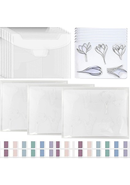 20 Şeffaf Damga Saklama Paneli Yeniden Kapatılabilir Kalıp Kesim Saklama Torbaları (Yurt Dışından)