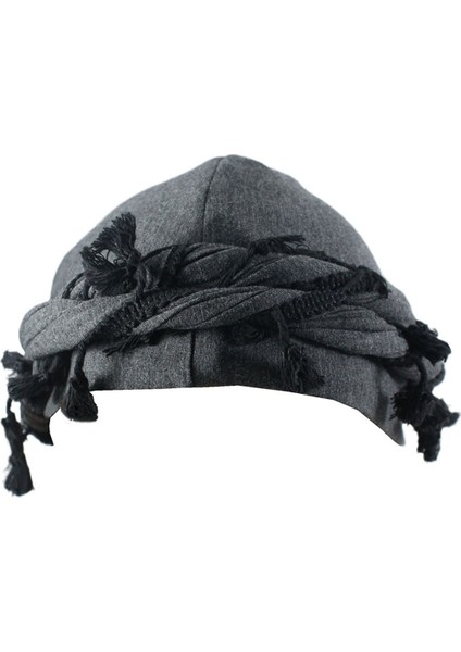 Erkekler Için Türban Ipek Saten Astarlı Şapka Sarma Elastik Ön Bağlamalı C (Yurt Dışından)