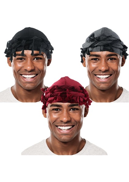 Erkekler Için Türban Ipek Saten Astarlı Şapka Sarma Elastik Ön Bağlamalı C (Yurt Dışından) fiyatları