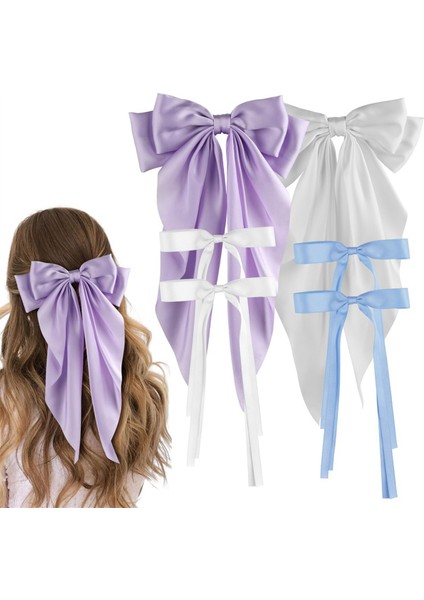 Kadınlar Için 6 Adet Saç Fiyonku, 4 Küçük + 2 Büyük Boy Saç Kurdelesi B (Yurt Dışından) fırsatları