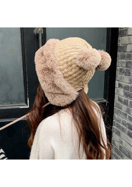 Kadınlar Için Kış Ponponlu Bere Şapkalar -Örgü, Suni Kürk, (Yurt Dışından) fiyatları