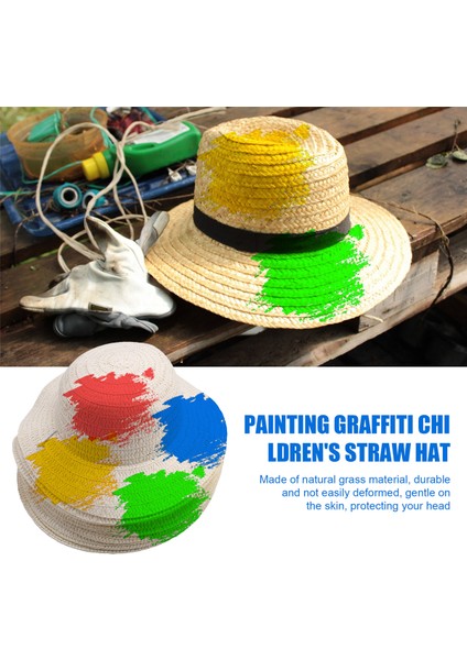 20 Parça Kendin Yap Hasır Şapka Seti Plaj Yaz Iş Çiftçi Şapkaları (Yurt Dışından) fırsatları