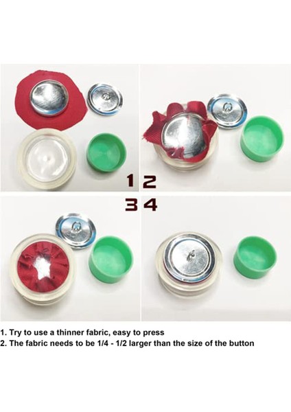 5 Farklı Boyut ve Aletlerle Kapak Düğmesi Seti Üreticiyle Kendin Yap Kumaş (Yurt Dışından) modelleri