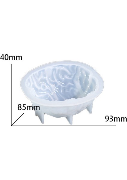 Cadılar Bayramı 3D Beyin Şekli Mum Silikon Kalıbı Mum Yapımı Için (Yurt Dışından)