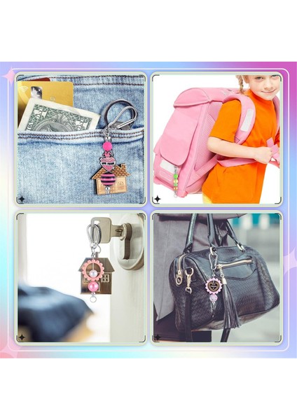 Boncuklu Anahtarlık Çubukları Gümüş Boncuklu Anahtarlık Toplu Dıy Boş Anahtarlık (Yurt Dışından) indirimleri