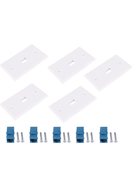 Çıkış 1 Port RJ45 Ağ Dişi-Dişi Duvar Bağlantı Elemanı Jak Plakası (Yurt Dışından)