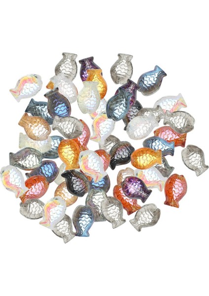 60 Adet Kristal Kolye Balık Şekli 10X14MM Cam Boncuk Takı Tedarikçisi (Yurt Dışından)