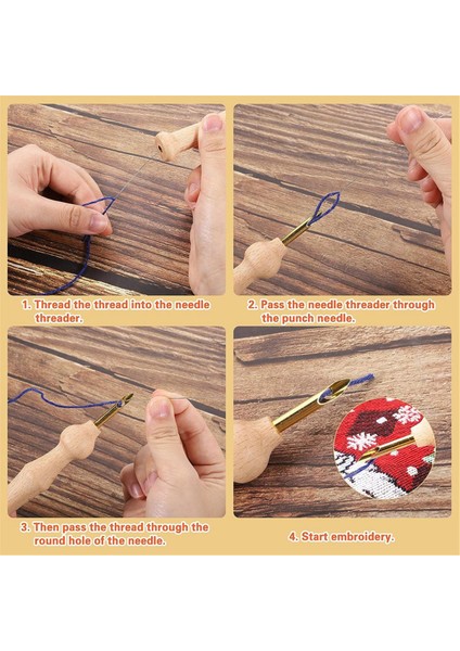 23 Adet Delme Iğnesi Seti Yetişkinler Için Ayarlanabilir Ahşap Delme Iğnesi Seti (Yurt Dışından) indirimleri