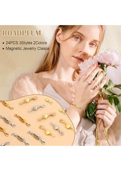 24 Adet 3 Stil Manyetik Kolye Tokaları Kapatmaları Takı Yapımı Için (Yurt Dışından) indirimleri