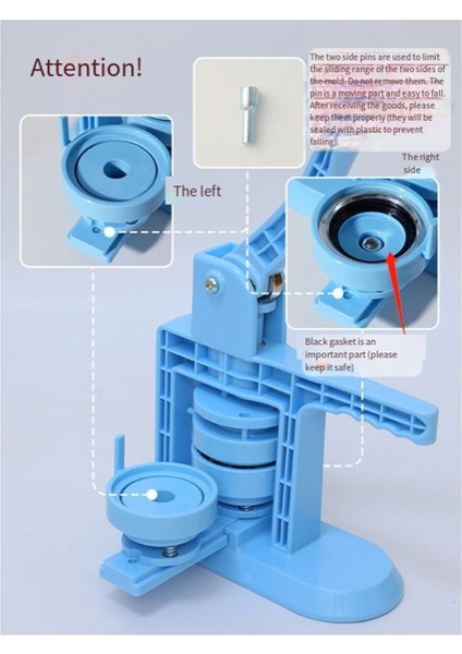 Yeni Bajituo Pres Kalıbı 58MM Boş Düğme Rozeti Düğme Yapımı Için (Yurt Dışından) fiyatları