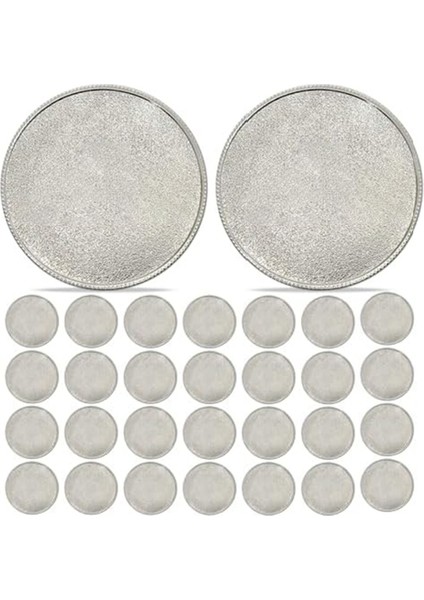 30 Adet Boş Madeni Para Lazerle Kazınabilir Madeni Para Gümüş (Yurt Dışından)