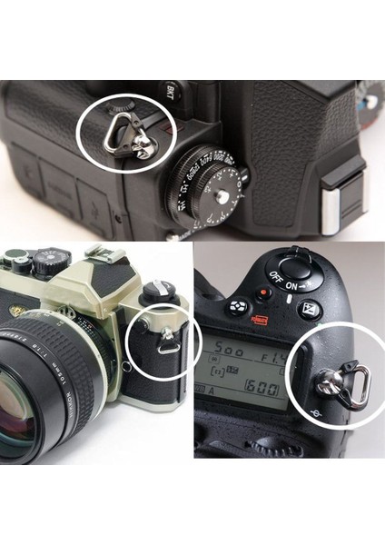 10 Adet Kamera Pabucu Halkası Kamera Askısı Üçgen Bölünmüş Halka Kanca Fujifilm Için Lecia Için Nikon Için Canon Için Olympus Dslr Için (Yurt Dışından)