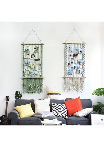 El Dokuma Yaprak Goblen Duvar Süsleri Yatak Odası Dekorasyonu B (Yurt Dışından)