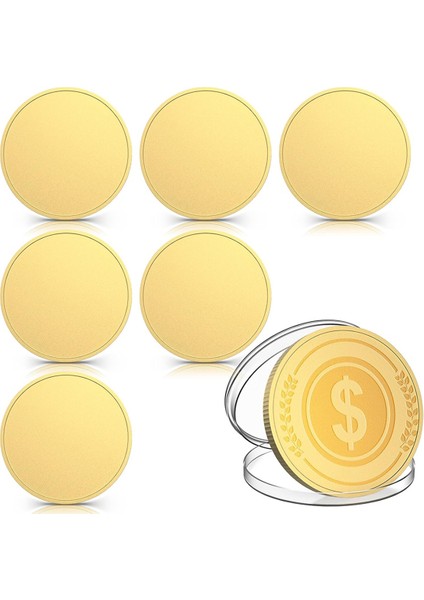 6 Adet Boş Lazerle Kazınmış Desenler Altın (Yurt Dışından)