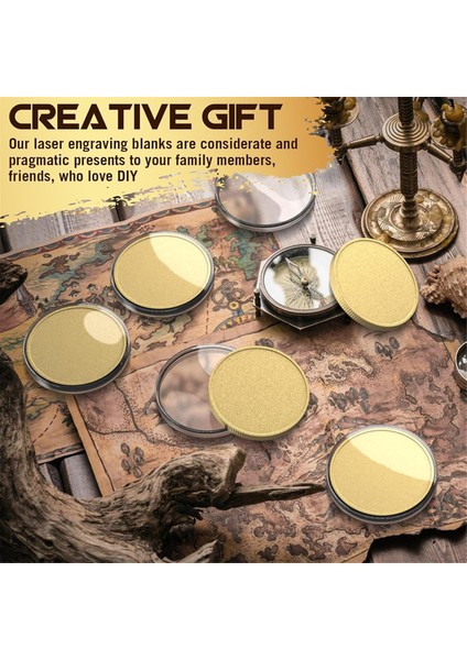 6 Adet Boş Lazerle Kazınmış Desenler Altın (Yurt Dışından) indirimleri