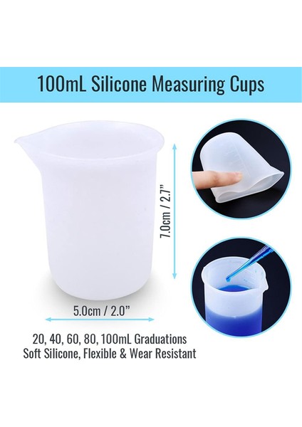 Epoksi Reçine Karıştırma Araçları Seti 36 Parça Yumuşak Silikon Reçine Araçları Malzemeleri (Yurt Dışından) modelleri