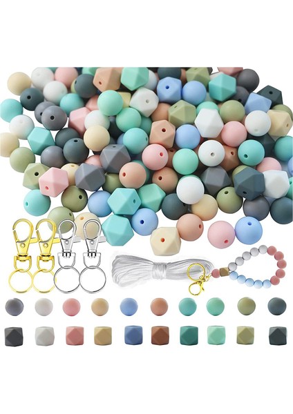 150 Adet Silikon Boncuk Toplu Yuvarlak Boncuk Takı Yapımı Için Büyük Boncuklar (Yurt Dışından)