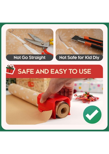 Ambalaj Kağıdı Kesici Noel Kağıdı Rulo Kesiciler Kağıt Kesme Aracı (Yurt Dışından) fırsatları