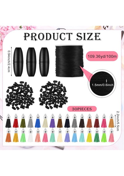 65MM Yuvarlak Silikon Boncuk Halkası ve Dıy Anahtarlık Için Anahtarlık Püskülü (Yurt Dışından) fiyatları