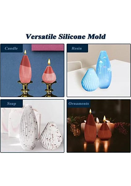 Silikon Mum Kalıpları Dıy 3D Geometrik Armut Şişe Şekilli Kalıp 2 Adet (Yurt Dışından) indirimleri