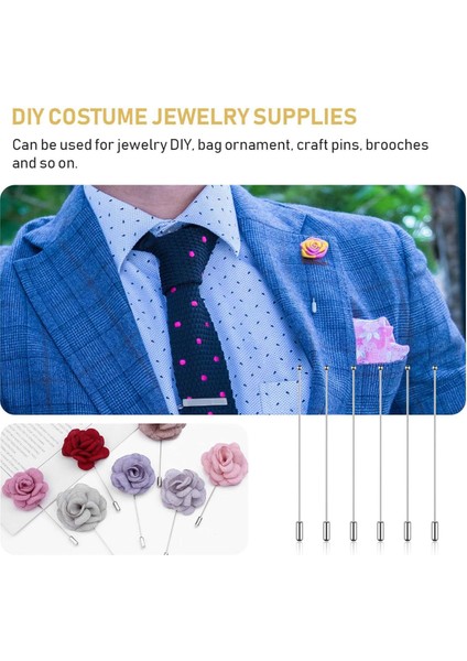60 Adet Broş Pin Çubuğu Emniyet Çubuğu Pinleri Yaka Çubuğu Pin Şapka Pin (Yurt Dışından) modelleri