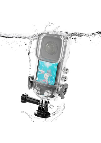 Insta 360 X3 Su Geçirmez Kılıf Aksiyon Kamera Aksesuarları Dalış Kılıfı 50 Metre Panoramik Kamera Koruyucu Kılıf (Yurt Dışından)