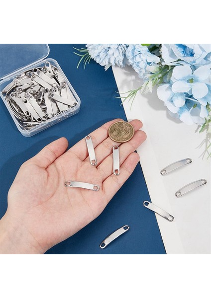 100 Adet Damgalama Boş Etiket 34MM Paslanmaz Çelik Bağlantı (Yurt Dışından) fırsatları