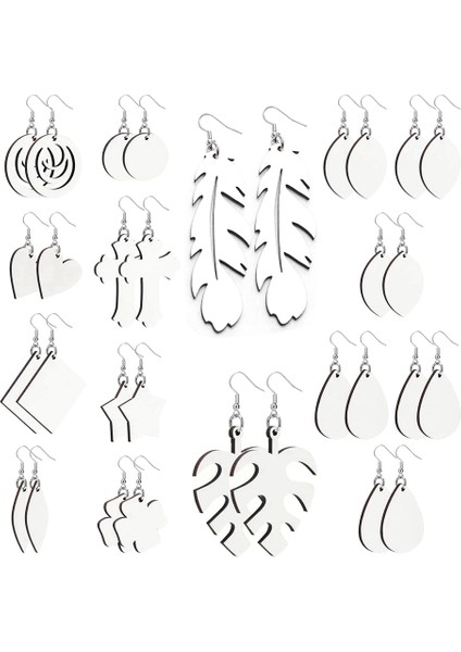 32 Adet Süblimasyon Küpe Boşlukları (Yurt Dışından)