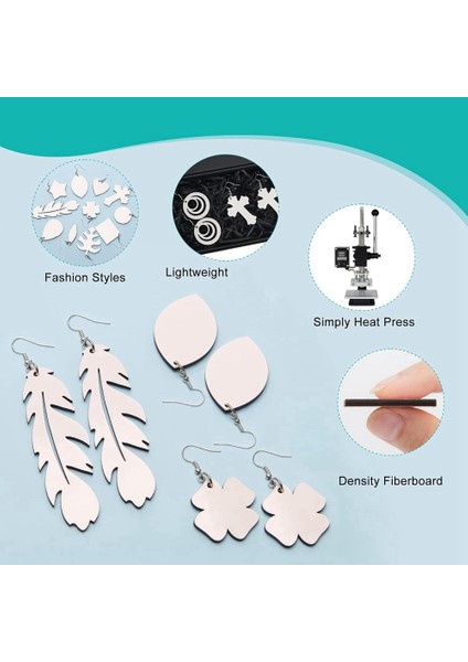 32 Adet Süblimasyon Küpe Boşlukları (Yurt Dışından) indirimleri