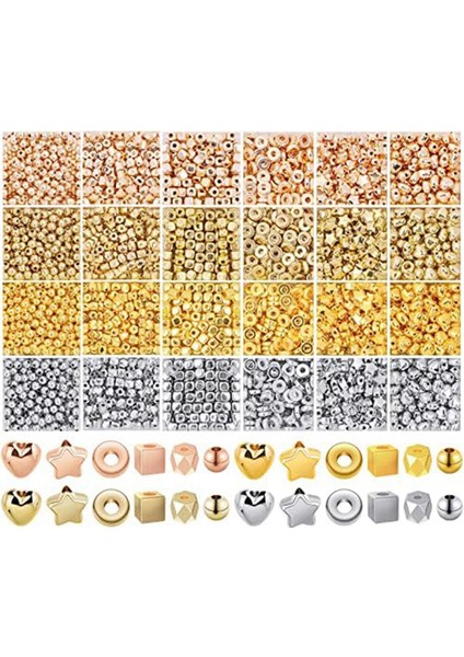 4000 Adet Takı Yapımı Için Ara Boncuk 24 Stil (Yurt Dışından)