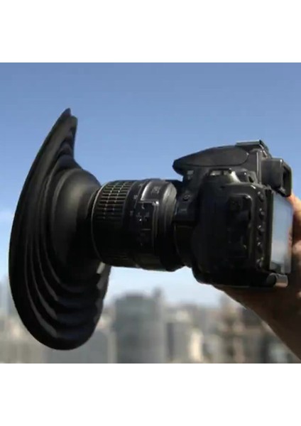 Mini Slr Dslr Canon Lens Kapağı Anti-Cam Yansıtıcı Silikon Lens Kapağı Katlanabilir Yumuşak Kapak 50-70MM (Yurt Dışından)