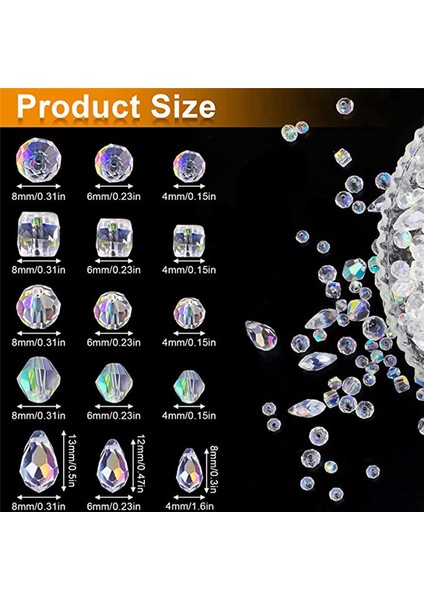 Toplu Cam Boncuklar Dıy Kolye Bilezik Küpe (Yurt Dışından) modelleri