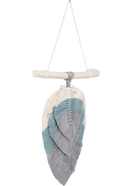 Yaprak Şeklinde Makrome Duvar Askısı Pamuklu Dokuma El Yapımı Duvar Dekoru C (Yurt Dışından) modelleri