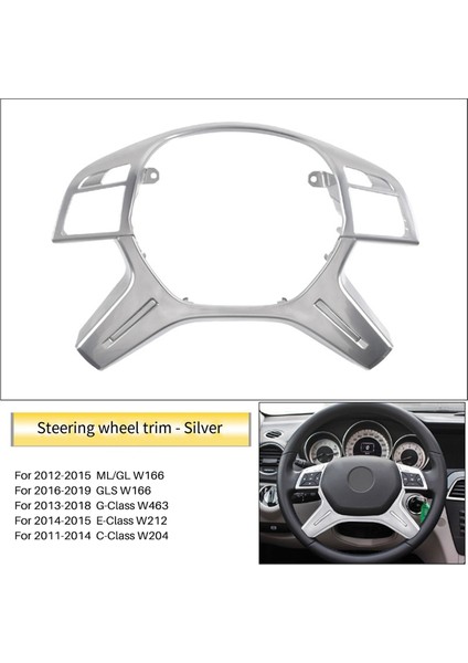 Benz Em ml Gl Gls G Sınıfı W204 W212-B Için Direksiyon Simidi Kapağı Döşemesi (Yurt Dışından) fırsatları