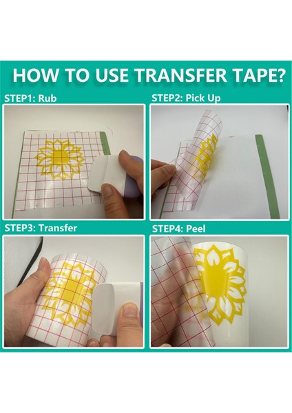 Şeffaf Vinil Transfer Kağıdı Bant Rulosu 12 Inç x 50 Ft (Yurt Dışından) indirimleri