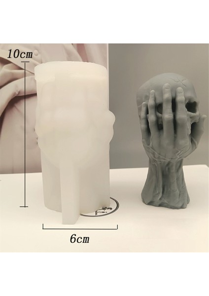 Kafatası Silikon Mum Kalıbı Cadılar Bayramı Dekorasyonu Alçı El Sanatları (Yurt Dışından) modelleri