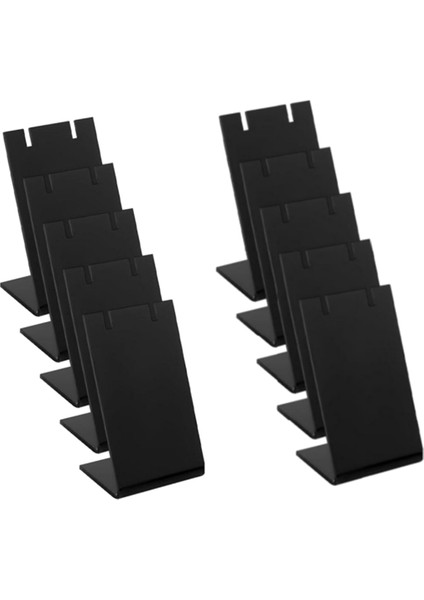 10 Adet Akrilik Kulak Çivisi Küpe Sergileme Rafı Düzenleyici Standı L Şeklinde (Yurt Dışından)