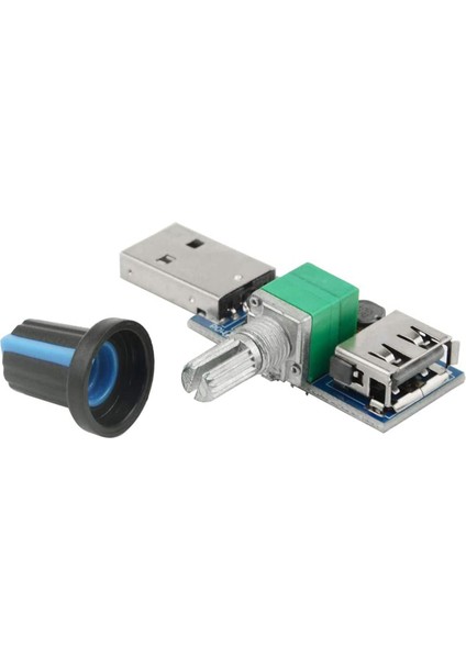 Adet 5W USB Fan Hava Hacmi Hızı Kademesiz Regülatör Modülü USB Hız Kontrol Cihazı Dc 5V USB Erkek Girişi DC4-12V 2.5-8V (Yurt Dışından)