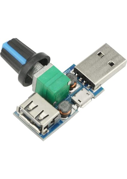 Adet 5W USB Fan Hava Hacmi Hızı Kademesiz Regülatör Modülü USB Hız Kontrol Cihazı Dc 5V USB Erkek Girişi DC4-12V 2.5-8V (Yurt Dışından)