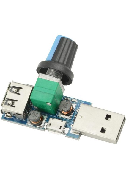 Adet 5W USB Fan Hava Hacmi Hızı Kademesiz Regülatör Modülü USB Hız Kontrol Cihazı Dc 5V USB Erkek Girişi DC4-12V 2.5-8V (Yurt Dışından)