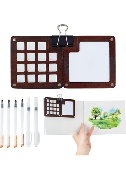 Mini Taşınabilir Suluboya Paleti Seti (Yurt Dışından)