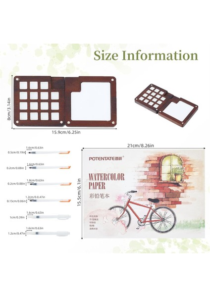 Mini Taşınabilir Suluboya Paleti Seti (Yurt Dışından) modelleri