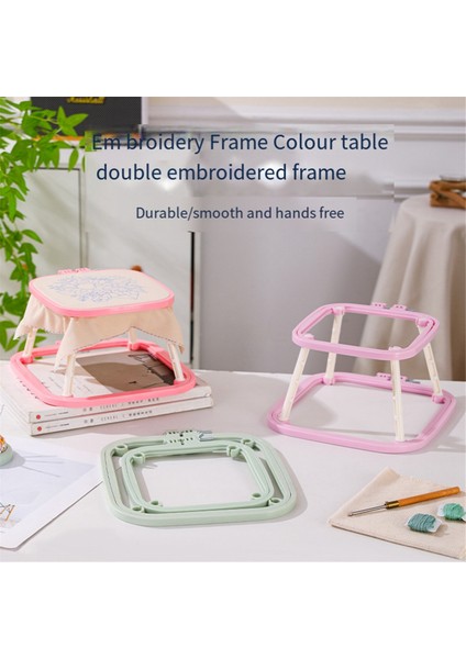 Çift Katmanlı Nakış Standı Çember Masaüstü El Yapımı El Sanatları Çerçeveleric (Yurt Dışından) fırsatları