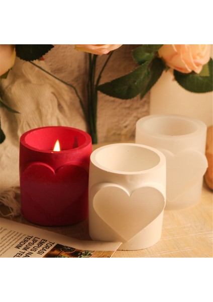 3 Adet Aşk Kupası Silikon Kalıp Beton Kalp Mum Kavanozu (Yurt Dışından) fırsatları