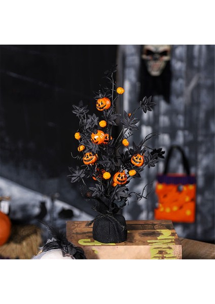 Cadılar Bayramı Süslemeleri Siyah Korkunç Balkabağı Akçaağaç Yaprağı Dekorasyon Ağacı (Yurt Dışından) indirimleri