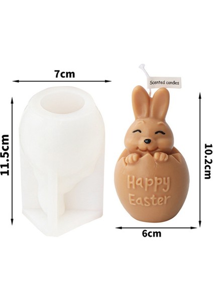 3D Yumurta Kabuğu Tavşan Silikon Mum Kalıbı (Yurt Dışından) fiyatları