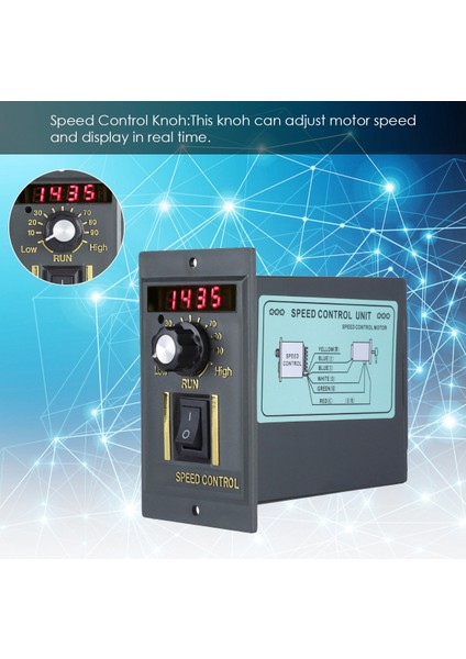 Ac 220V 50Hz 15-400W Motor Hız Kontrol Cihazı Dijital Ayarlanabilir Kademesiz Motor Hız Kontrol Cihazı 0-1450RPM (Yurt Dışından) modelleri