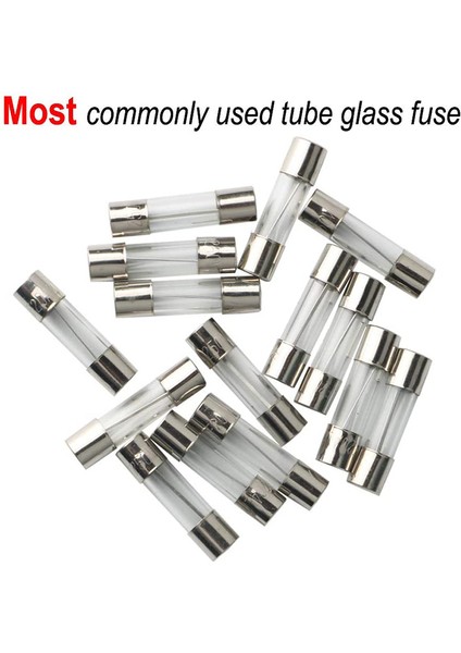 150 Adet 5X20 Hızlı Üflemeli Cam Tüp Sigortaları Araba Cam Tüp Sigortaları Çeşitli Kit (Yurt Dışından)